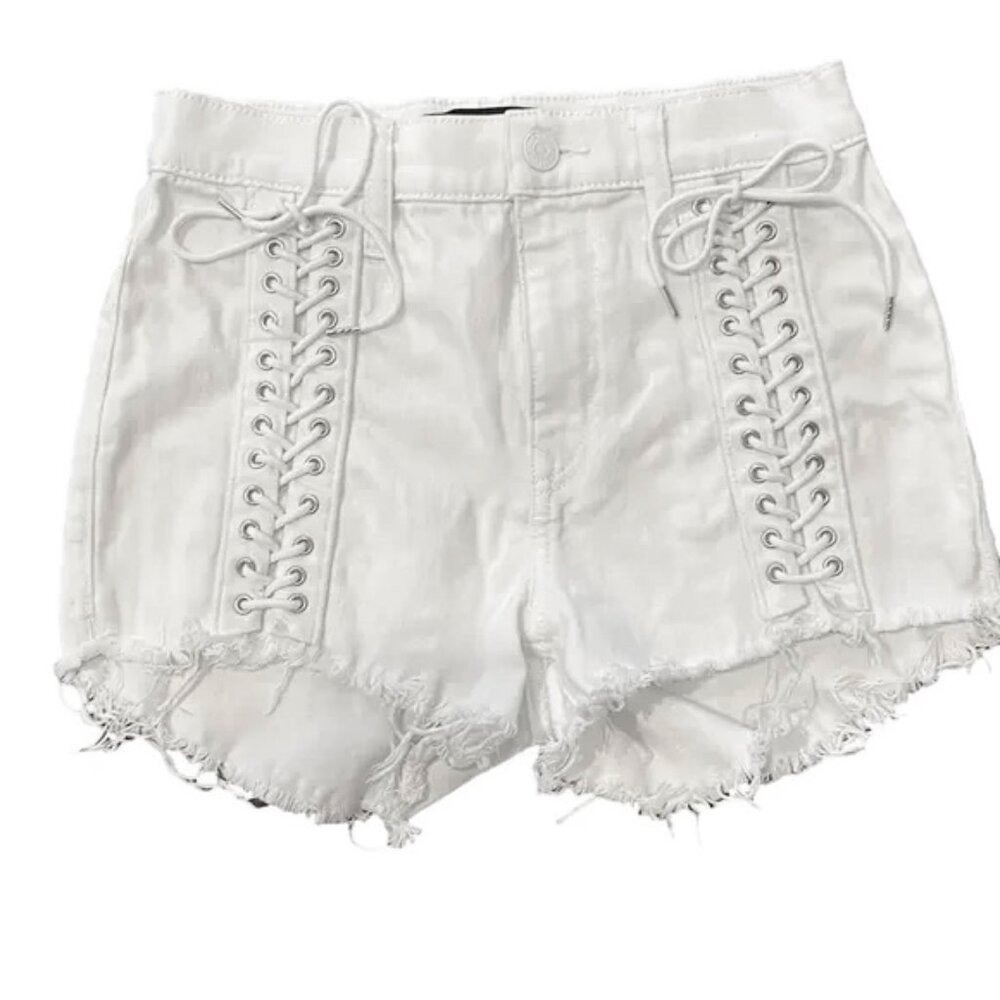 Express “shortie” high rise shorts, size 00